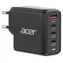 Acer GaN 100W PD Netzteil schwarz / Ladeadapter / 3x USB-C / 1x USB-A