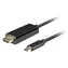 Lanberg Kabel USB-C (M) - HDMI (M) 1 m schwarz / 4K 60 Hz / HDMI 2.0 / USB 3.2 Gen 2
