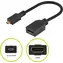 PremiumCord Flexi-Adapter HDMI / Typ A Buchse auf Micro-HDMI Typ D Stecker / flexibel