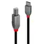 Lindy / USB-Kabel / USB-C auf USB-B / 0,5 m / Schwarz