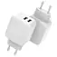 CoreParts Ladegerät weiß / 2x USB-A / 12 W / 100-240 V