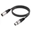 MicroConnect XLR-Kabel XLR (M) - XLR (F) schwarz / Symmetrisches Audiokabel / 10 m