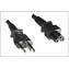 MicroConnect Netzkabel Typ N-C5 (Brasilien), 1,8 m, schwarz / Brasilianischer Stecker
