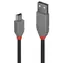 Lindy USB 2.0 schwarz / USB-Kabel / USB A auf Mini-USB B / 2 m / 480 Mbit/s