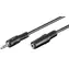 MicroConnect Audio-Verlängerungskabel schwarz / Audiokabel / 3,5-mm-Klinkenstecker (MF) / 20 m