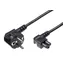 MicroConnect Netzkabel CEE 7/7 - C5 schwarz / Netzkabel / 1,8 m / 250 V / 2,5 A
