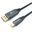Equip: Grau / USB-C-auf-DisplayPort-Adapter / DP 1.4 / 8K/60Hz / 2 m