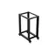 Lanberg Open Rack 22U schwarz / Offenes Rack / 600 × 1000 mm / Tragfähigkeit 600 kg