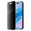 LAUT Prime Glass Privacy iPhone 15 / Schutzglas / Blickschutzfilter 30° / Gehärtetes Glas 9H / Montagerahmen