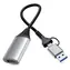Equip 133498 / USB-C/USB-A-zu-HDMI-Adapter / 1920 × 1080 Pixel, 60 Hz / Aluminiumgehäuse