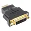Lanberg HDMI (M) auf DVI-D (F) Adapter schwarz / Adapter / 24+5 Pin