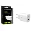 Conceptronic ALTHEA11W weiß / USB-Ladeadapter / 1x USB-A / 1x USB-C / 33 W / PD PPS
