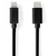 Nedis Lightning-Kabel 1 m schwarz / Datenkabel / USB-C (Stecker) - Lightning 8-Pin (Stecker) / USB 2.0 / 480 Mbit/s