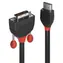 Lindy HDMI - DVI-D schwarz / Reduzierung / 2 m / Schwarze Linie