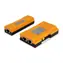 Orangefarbenes Equip / Kabeltester / RJ-45, RJ-12, RJ-11 / LED-Anzeige / CE