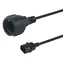 Equip 112106 schwarz / Netzkabel / IEC C14 - CEE 7/3 / 0,25 m / 250 V / 10 A