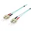 Equip SC-SC OM3 2m türkis / Patchkabel / Multimode / Duplex / LSZH-Mantel