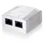 Weiß Equip Unterputzdose / Cat.6 / 2- Port RJ45