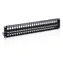 Equip black / Patchpanel / 19" / 48 Ports / 2U / geschirmtes Cat6 / LSA-110
