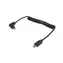 Equip: Schwarz / USB-C-zu-USB-C-Kabel / USB 2.0 / 90°-Spiralstecker / 1 m