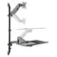 Schwarzer Monitor - Wandhalter / 17-32 Zoll / Tragkraft 8 kg / VESA 75-100 mm / Neigung -35° bis 35°