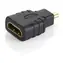 Equip -HDMI-zu-HDMI-Adapter mit vergoldeten Anschlüssen (schwarz)