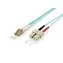 Equip Patchkabel LC-SC türkis / Optisches Patchkabel / OM3 Multimode / Duplex / 0,5 m
