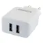 Schwaiger weiß / Netzladegerät / 2x USB / 2,4 A / 12 W