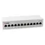 Graue Patchpanel Equip / 12x RJ45 / Cat6a / Geschirmt / 500 MHz / Desktop