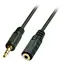 Lindy schwarz / Anschlusskabel / 3,5-mm-Klinkenstecker/Klinkenbuchse / Stereo / 3 m