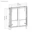 Equip 650345 / TV-Wandhalterung / 55"-86" / manuell höhenverstellbar / Tragkraft 65 kg / VESA max. 600x600
