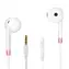 2GO Comfort Kopfhörer, weiß/rosa / In-Ear / kabelgebunden / mit Mikrofon