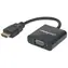Manhattan HDMI - VGA schwarz / Reduzierung / 0,3 m / Vergoldete Anschlüsse / Full HD 1080p
