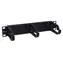 Equip 10" schwarz / Montageplatte / 1 HE / 3x Kunststoffgriff
