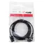 Equip CEE 7/7 90° - C13 schwarz / Netzkabel / 3 m / 250 V / 10 A