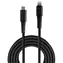 Lindy USB-C auf Lightning Kabel, schwarz, 3 m, 480 Mbit/s, MFi-zertifiziert