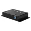 Lindy USB 3.0 Hub mit 4 Ports, Metall, schwarz / USB-Hub / LED-Anzeige / Metallgehäuse / Kabellänge 0,8 m