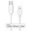 MediaRange weiß / Daten- und Ladekabel / USB-C (M) - Lightning (M) / 1 m / MFi