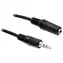 DeLock Klinkenstecker 3,5 mm (männlich/weiblich) , 3M, schwarz / Audiokabel / Verlängerung