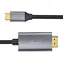 MediaRange USB-C - HDMI schwarz, silber / Kabel / 4K 30Hz / 1,8 m / USB 3.2 Gen 1