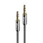 Lindy Cromo anthrazit / Audiokabel / 3,5-mm-Klinkenstecker - 3,5-mm-Klinkenstecker / 1 m