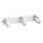 Equip 10" hellgrau / Montageplatte / 1 HE / 3x Kunststoffgriff