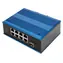 Digitus DN-651133 blau / Switch / Industrie / 8x 10/100 PoE / 1x SFP / DIN-Schiene