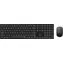 Rapoo 8020M Schwarz / Kabelloses Tastatur- und Maus-Set / 2,4 GHz / Bluetooth 3.0 und 4.0 / 1300 DPI
