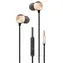 2GO Deluxe Schwarz/Gold / Kopfhörer / In-Ear / Mikrofon / 3,5-mm-Klinkenstecker