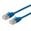 Equip blue / Patchkabel / Cat6A SlimFlex / F/FTP / 0,5 m / 500 MHz / PoE+