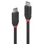 Lindy Black Line schwarz / USB-C-Kabel / USB-C - USB-C / 0,5 m / 10 Gbit/s