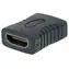 Manhattan HDMI AA Buchse/Buchse schwarz / Adapter / 4K 60Hz / 10,2 Gbit/s / vergoldete Kontakte