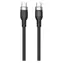 Hyper Charging Kabel Silikon 60W USB-C (M) - USB-C (M) 1,5 m schwarz / Datenkabel / USB-C / 60 W