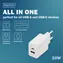 Digitus 20W / Ladegerät / 1x USB-C / 1x USB-A